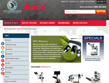 Tablet Screenshot of motic-microscope.com